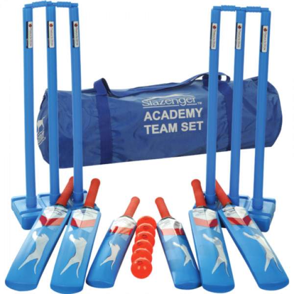 Slazenger Academy Plastic Cricket Set - Team by Podium 4 Sport