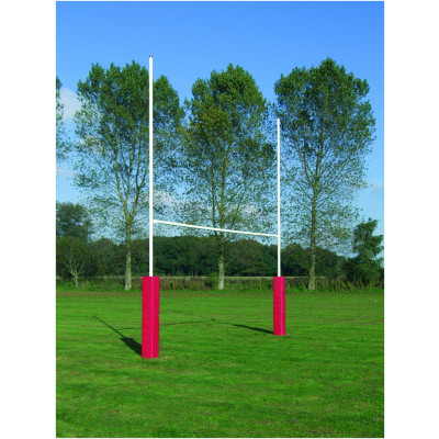 Harrod No 3 Steel Rugby Posts - 6m Socketed by Podium 4 Sport