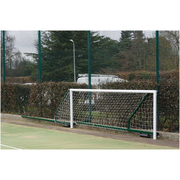 Harrod Aluminium Fence Five-A-Side Folding Goals 3.5m to 5m by Podium 4 Sport