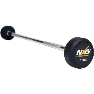 NXG Rubber Barbell 15kg by Podium 4 Sport