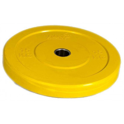 NXG Olympic Training Colour Rubber Disc (Round) 15kg by Podium 4 Sport