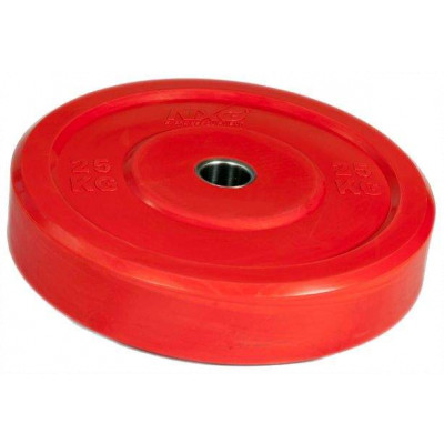 NXG Olympic Training Colour Rubber Disc (Round) 25kg by Podium 4 Sport