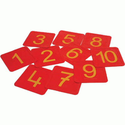 First-Play Non-Slip Number Squares by Podium 4 Sport